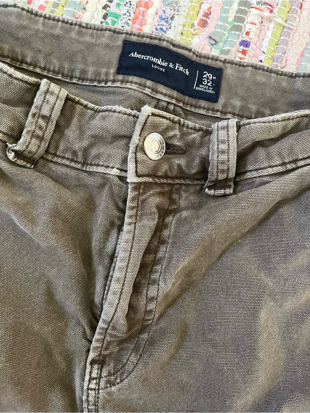 Abercrombie & Fitch Men's Brown loose fit jeans 29x32